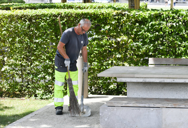 Agents de la proprete urbaine