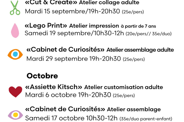 Illustration de la manifestation Ateliers Art Corner Septembre/Octobre
