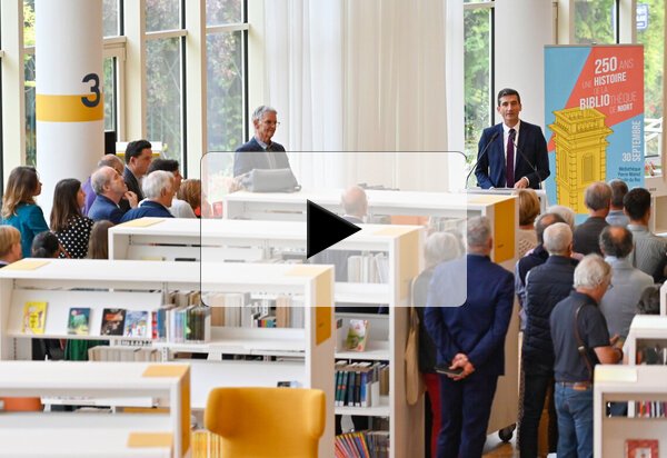 Inauguration de la médiathèque Pierre-Moinot à l'occasion des 250 ans de la bibliothèque de Niort