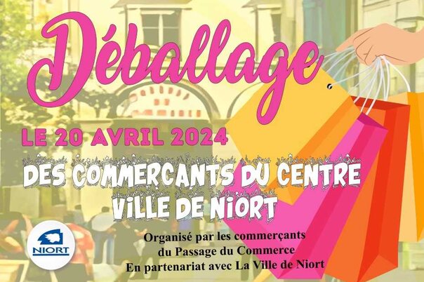 Illustration de la manifestation Déballage des commerçants du centre-ville de Niort