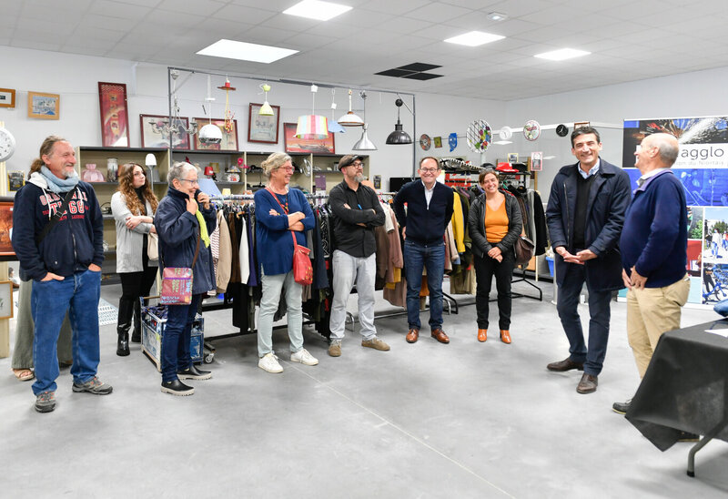 Inauguration de la recyclerie de quartier du Bazar ect Avenue de Nantes
